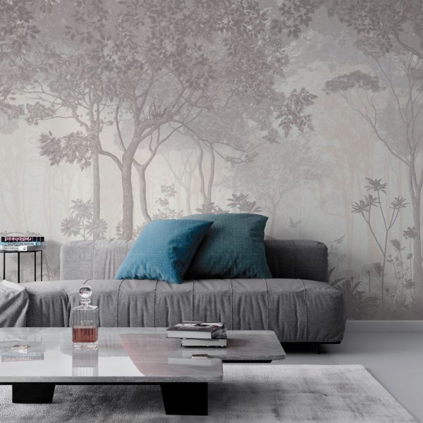 Foggy Outlook Mystic Forest Wall Mural