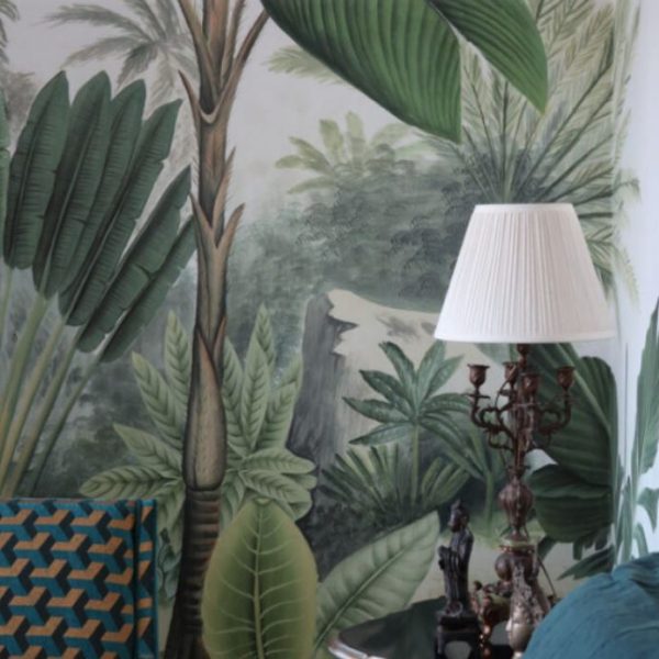 Green Leaves Tree Tropical 3D Wall Mural