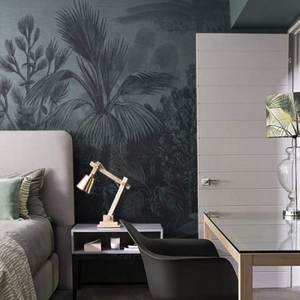 Tropical Patterned Vintage 3D Wall Mural