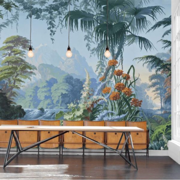 Jungle Tropical Pattern 3D Wall Mural