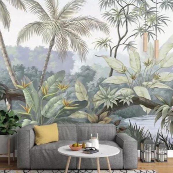 Tropical Tree In The Jungle Wall Mural