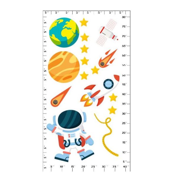 Space Planet Kids Room Sticker Wall Mural