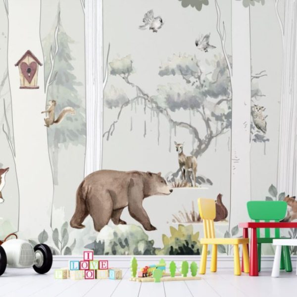 Animals In The Forest Kids Room Wall Mural
