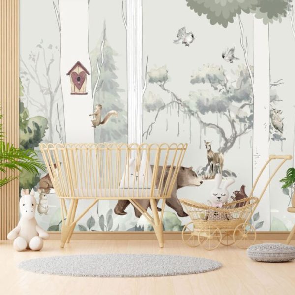 Animals In The Forest Kids Room Wall Mural