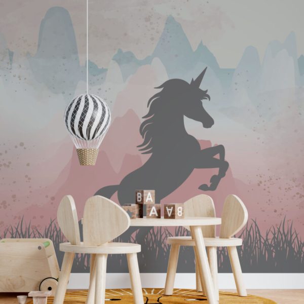 Unicorn Pattern Wall Mural Wallpaper