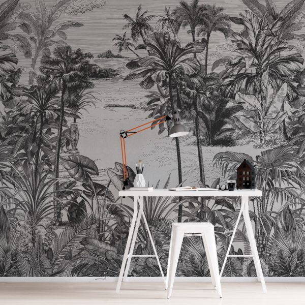 Tropical Forest And Sea View Wall Mural