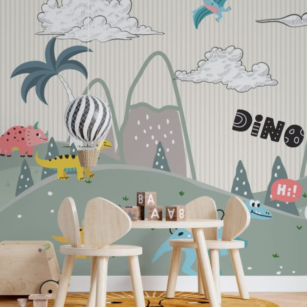 Dinosaurs Forest 3D Wall Mural