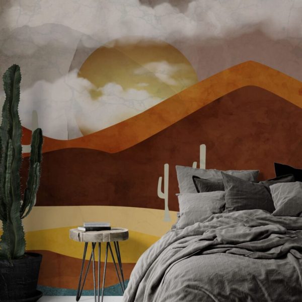 Bohemian Desert Landscape Wall Mural