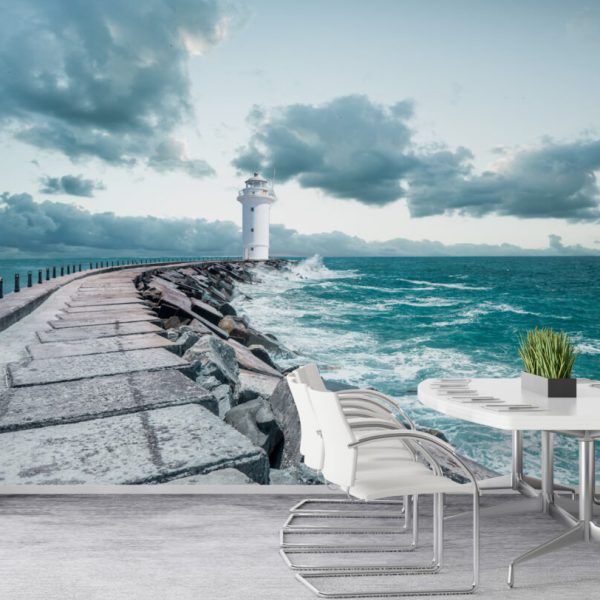 Lighthouse Landscape 3D Wall Mural