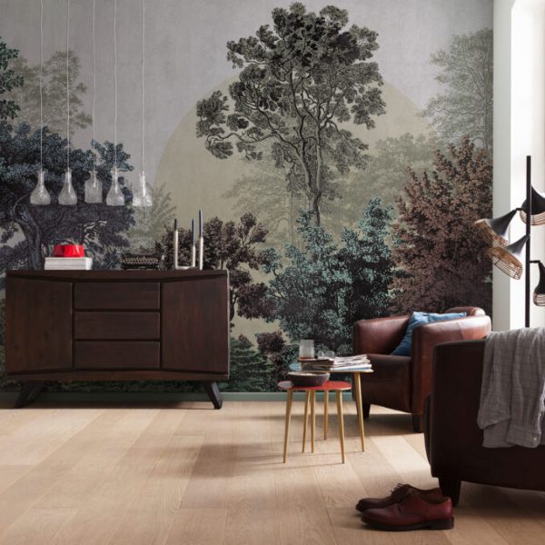 Colorful Trees Wall Mural Wallpaper