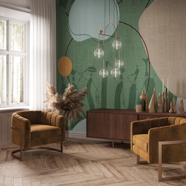 Ethnic Figured And Patterned Wall Mural