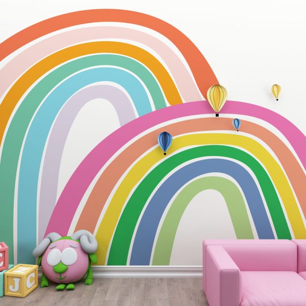Fun Colors Rainbow Wall Mural