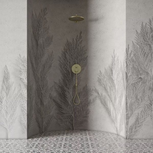 3D Looking White Leaves Wall Mural