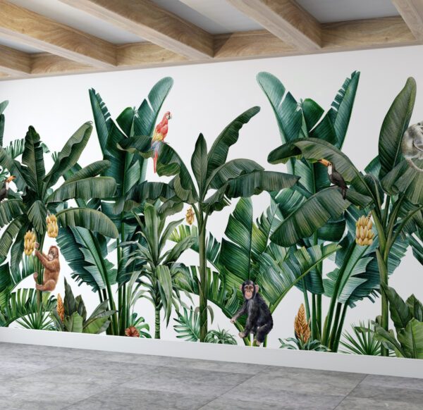 Banana Trees Tropical Wall Mural