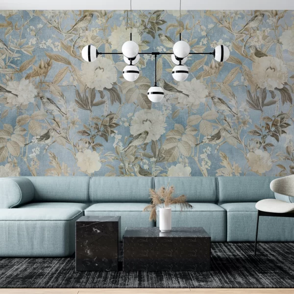 Soft Aged Roses Wallpaper Wall Mural
