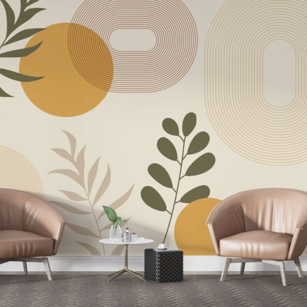 Bohemian Patterns And Flowers Wall Mural