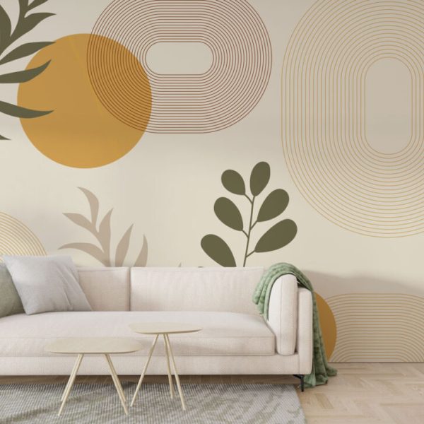 Bohemian Patterns And Flowers Wall Mural