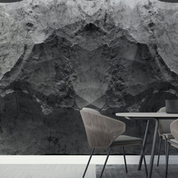 Concrete Stone Look 3D Wallpaper