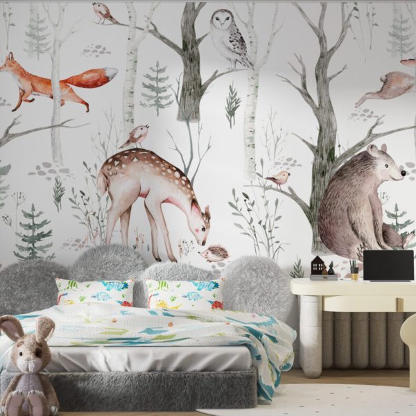 Forest Animals Soft Wall Mural