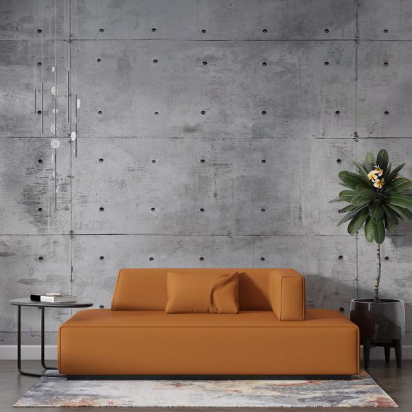 Gray Concrete Look Wall Mural