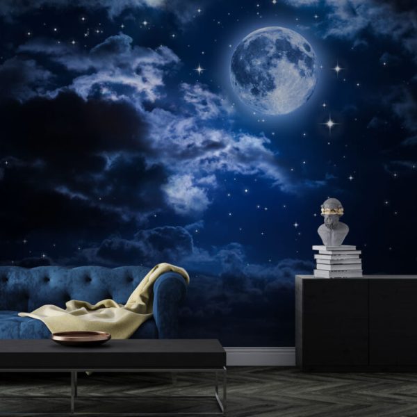 Sky And Moon Landscape Wall Mural