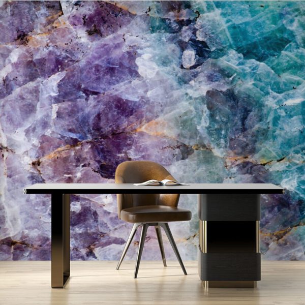 Crystal Look Transition Pattern Wall Mural