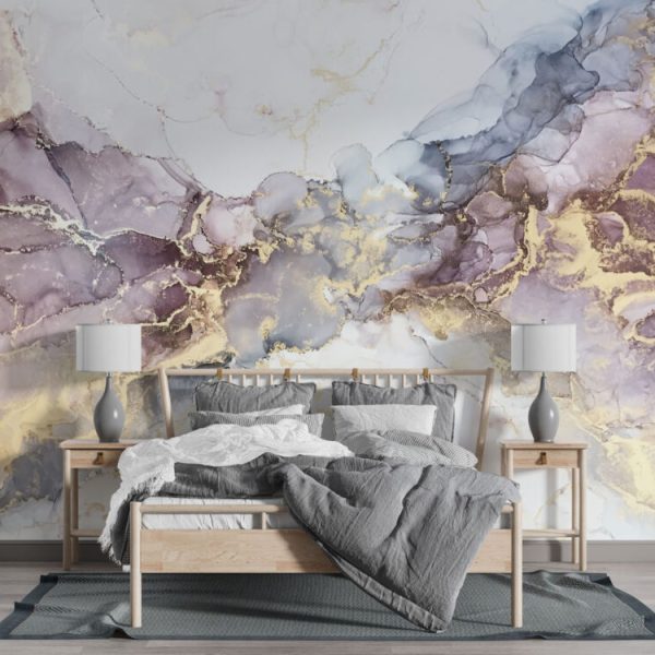 Gold Soft Color Marble Pattern Wall Mural