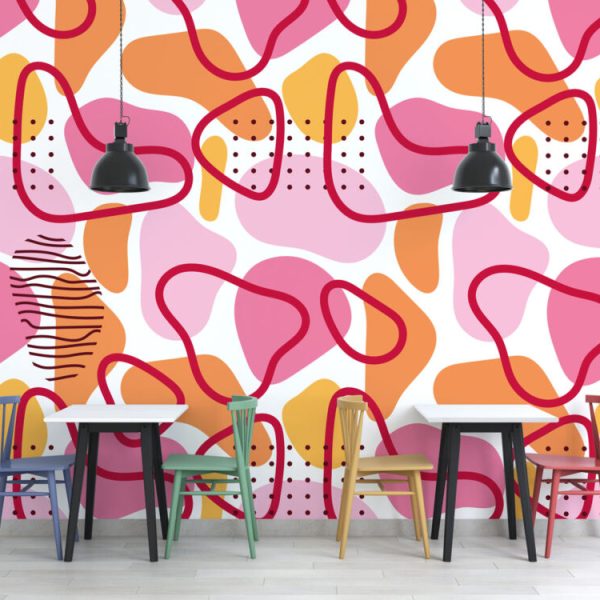 Abstrack Geometric Patterns Wall Mural