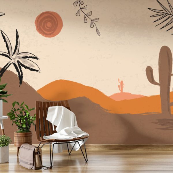 Desert Landscape Tones Wall Mural