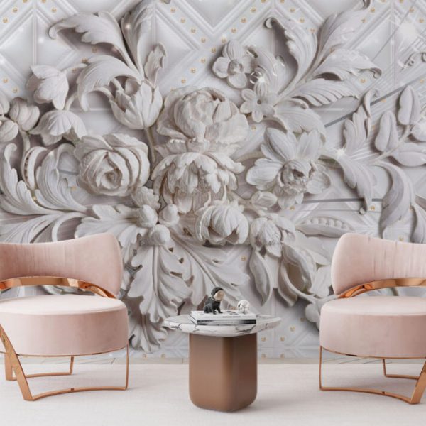 Geometric Patterns With 3D Look Wall Mural
