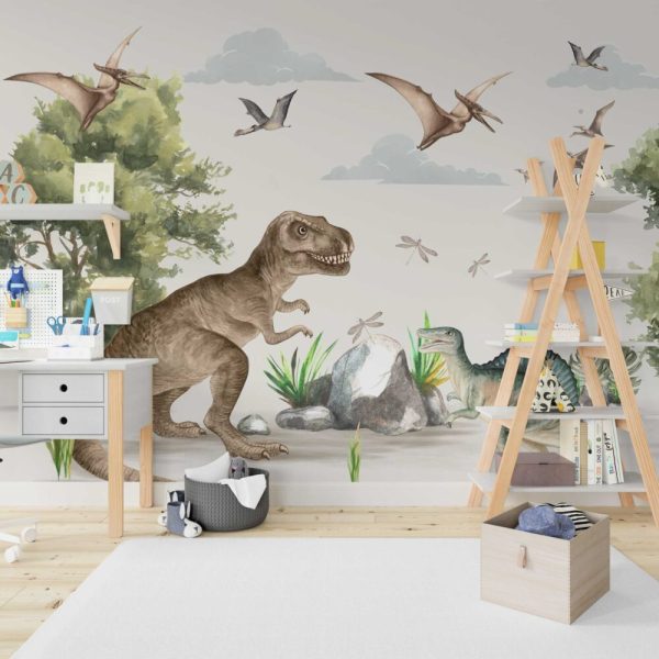 Big Dinosaurs Wall Mural For Kids