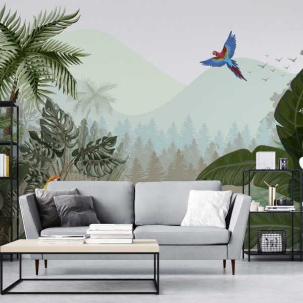 Tropical Forest Landscape Wall Mural