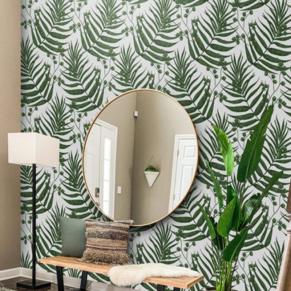 Small Tropical Leaves Wall Mural