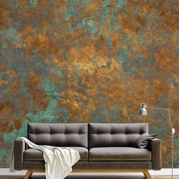 Gold With Rusty Wall Texture Look Wall