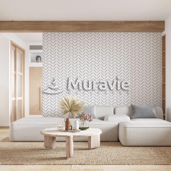 Linear Pattern 3D Wall Mural Wallpaper