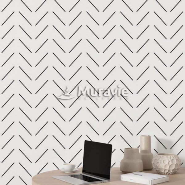 Linear Pattern 3D Wall Mural Wallpaper