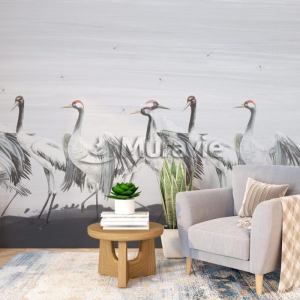 Storks Birds Stylish Wall Mural