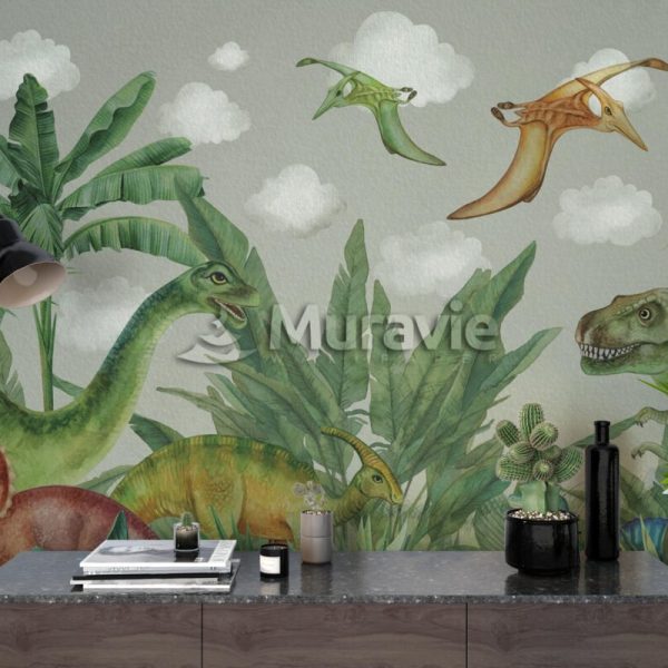 Dinosaurs Boys Wall Mural Wallpaper