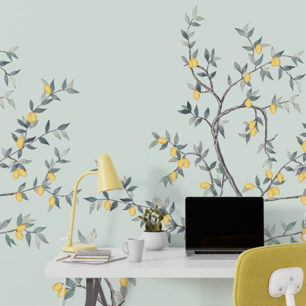 Lemon Tree Vintage Nursery Wall Mural