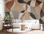 Boho Abstracrt Shapes Wallpaper , Soft Abstract Pastel Wallposter