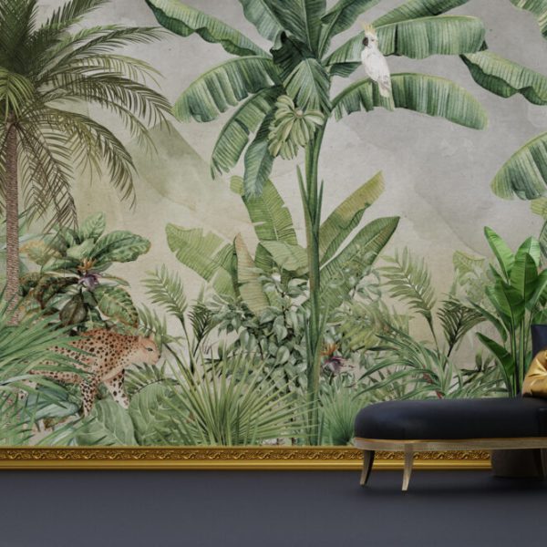 Exotic Living Room Wall Mural Wallpaper