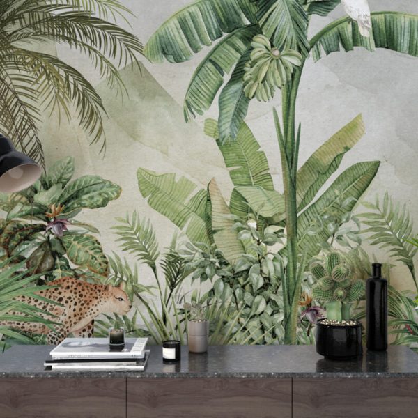 Exotic Living Room Wall Mural Wallpaper