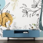 Boho Style Floral Wallpaper - Bohemian Style Bedroom Wall Mural