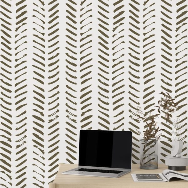 Herringbone Shape Wallpaper