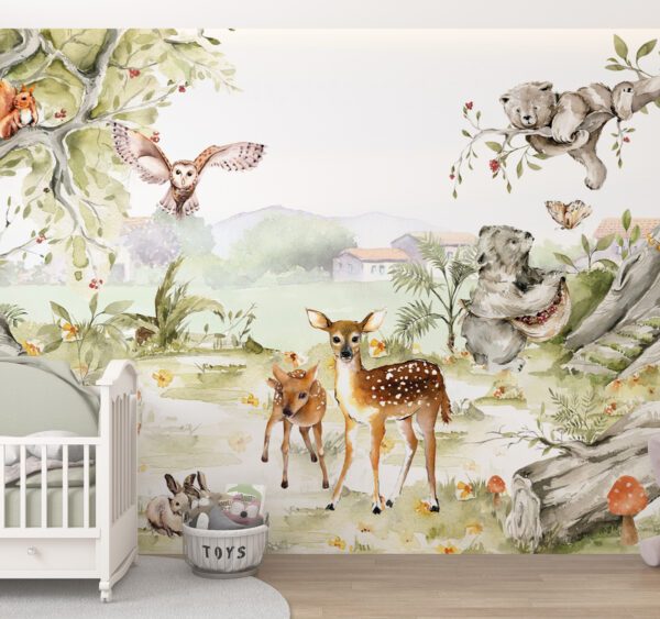 Black And White Wallpaper For Kids Room , Jungle Wallpaper Nursery Decor