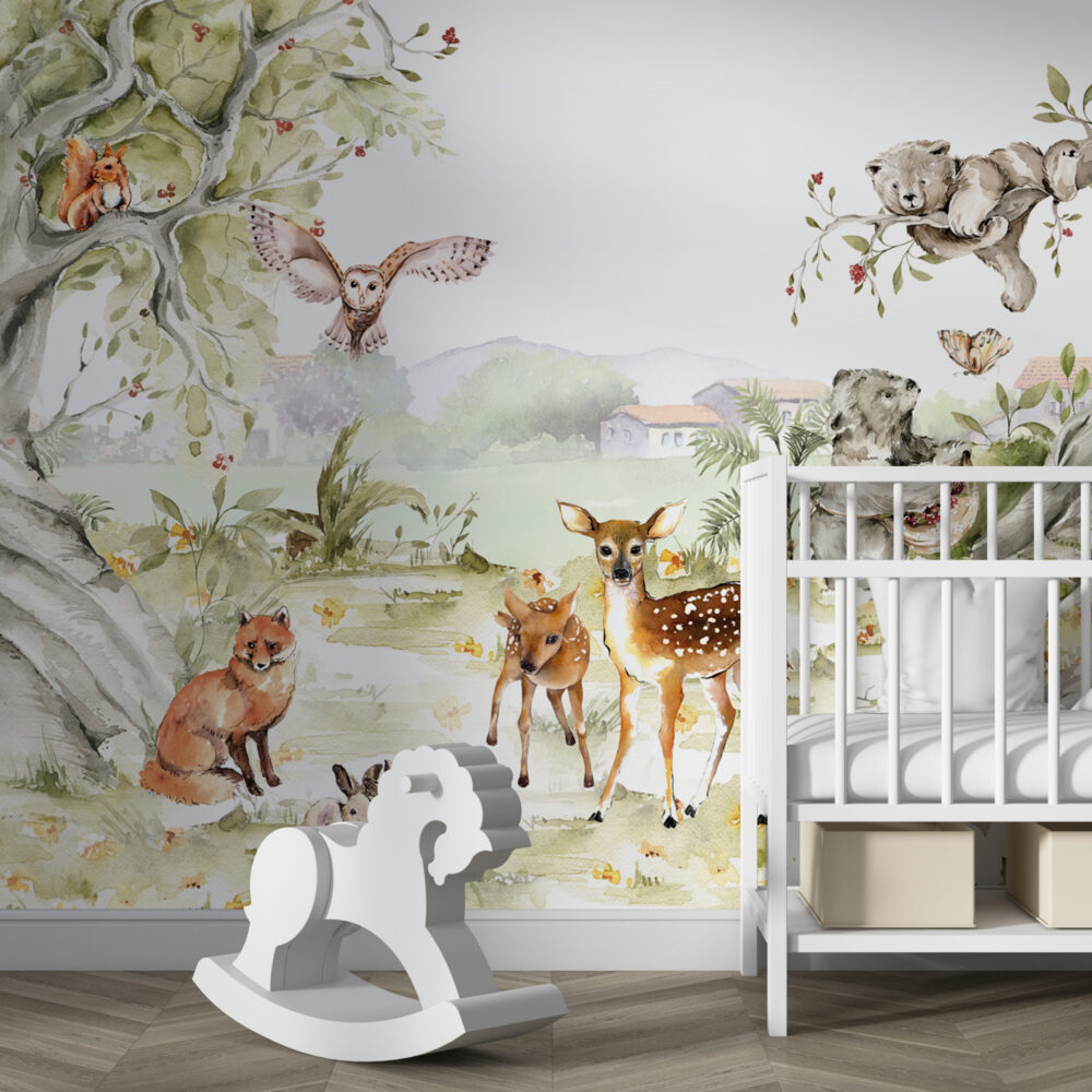 Royal Pattern NonWoven Children Room Wallpaper For Home Size 57sft