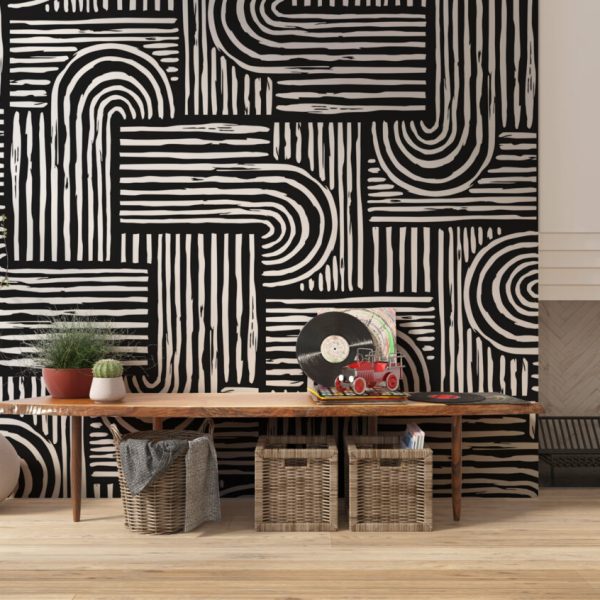 Linear Geometrical Wallpaper , Style And Design Wallposter