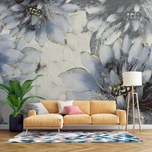 Soft Colors Floral Wallpaper