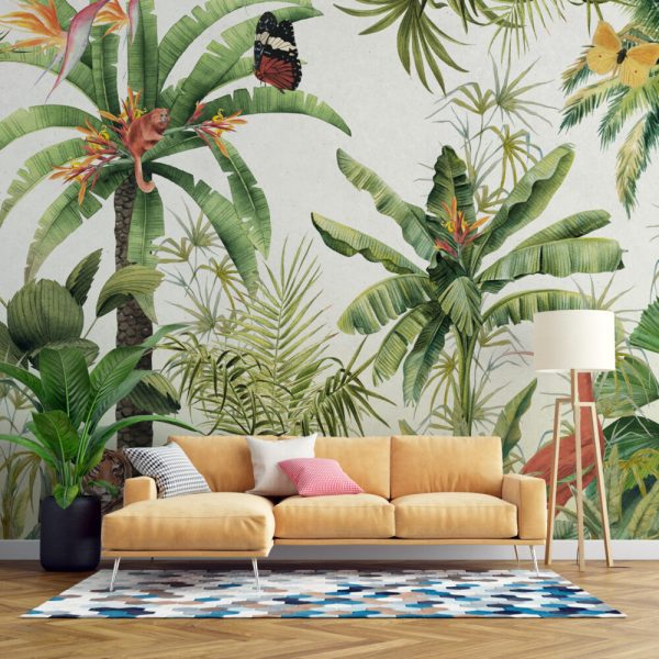 Tropical Leaves Jungle Wallpaper