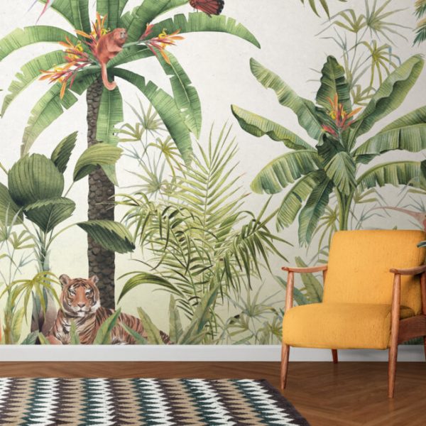 Tropical Leaves Jungle Wallpaper